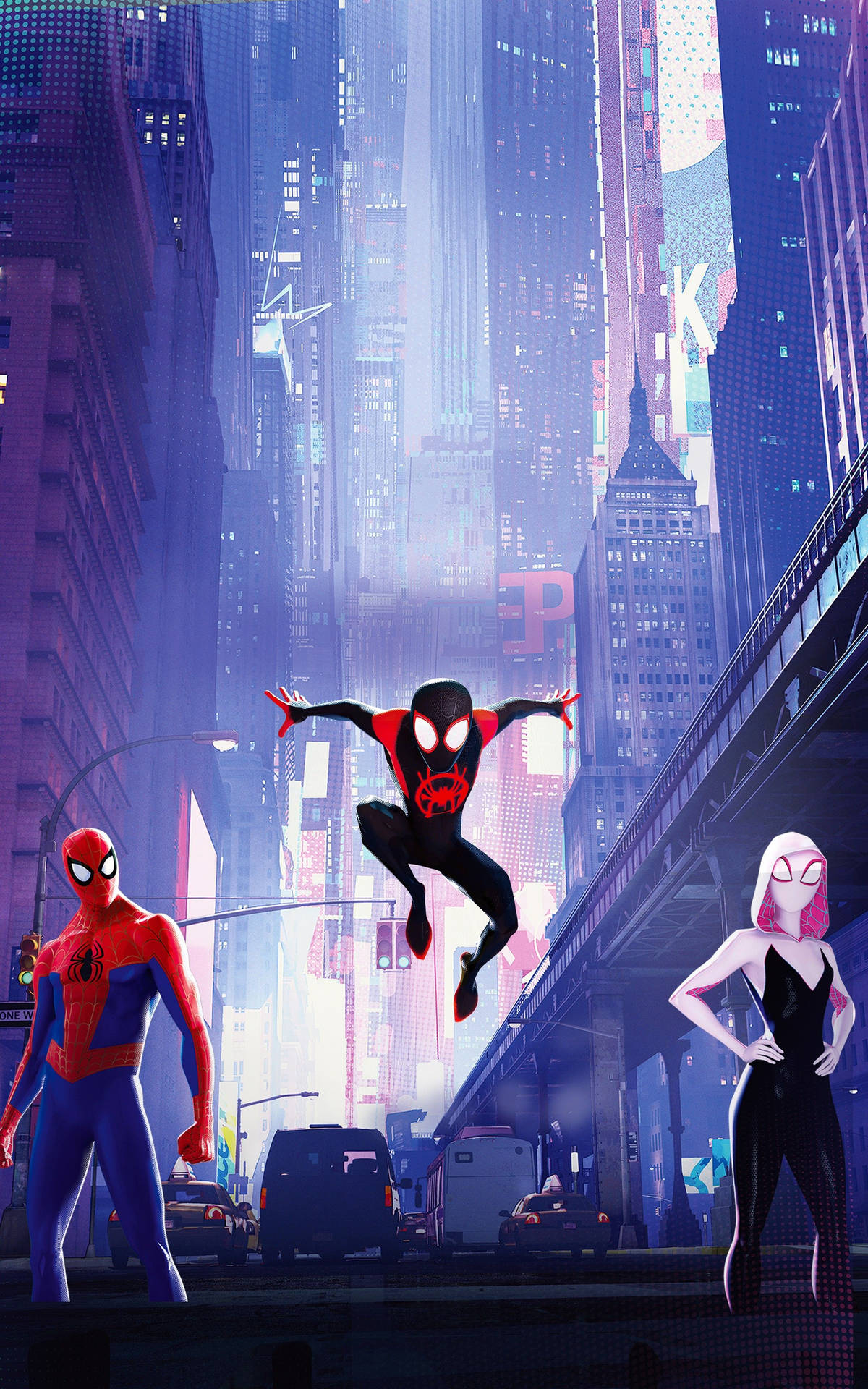 The Spectacular Spider-Verse Unites Three Spider-Men Wallpaper