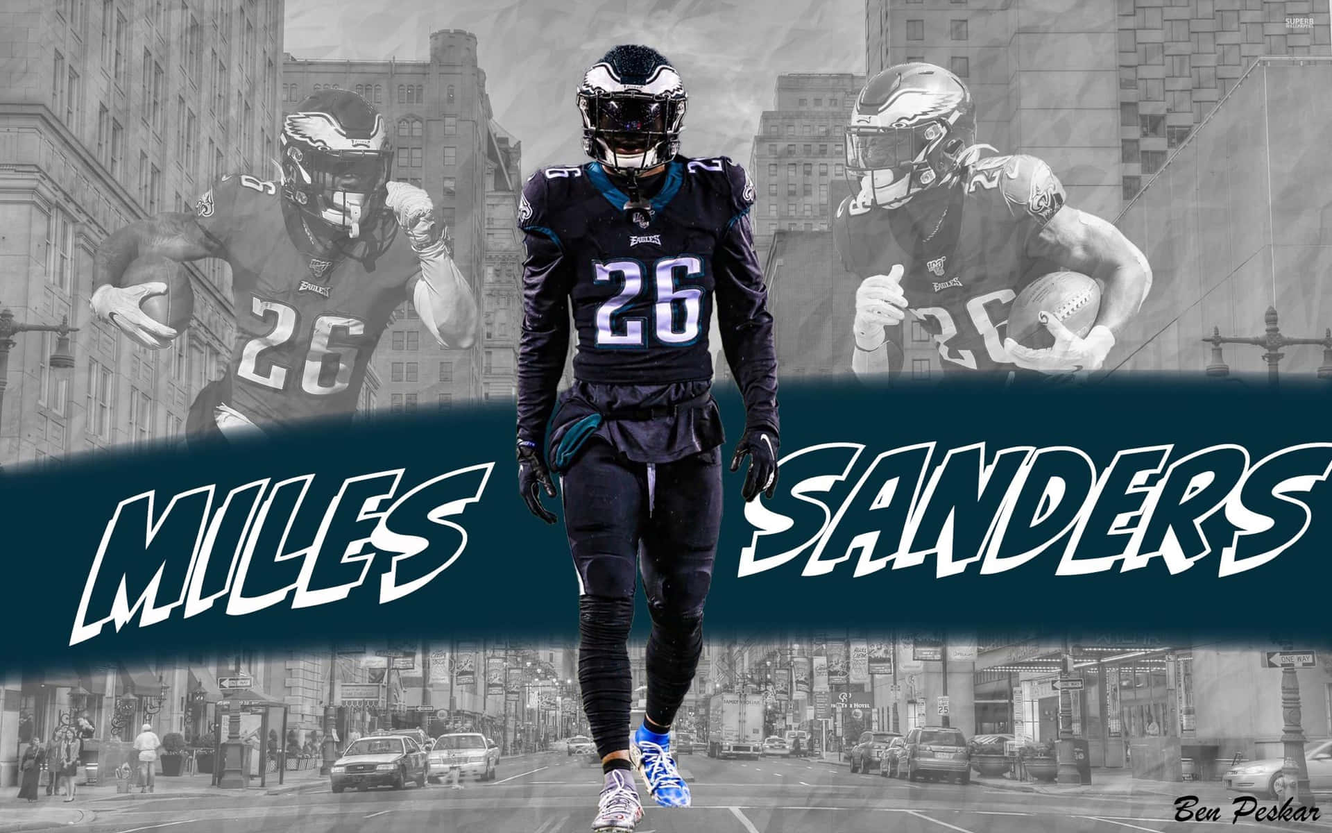 miles sanders limited jersey