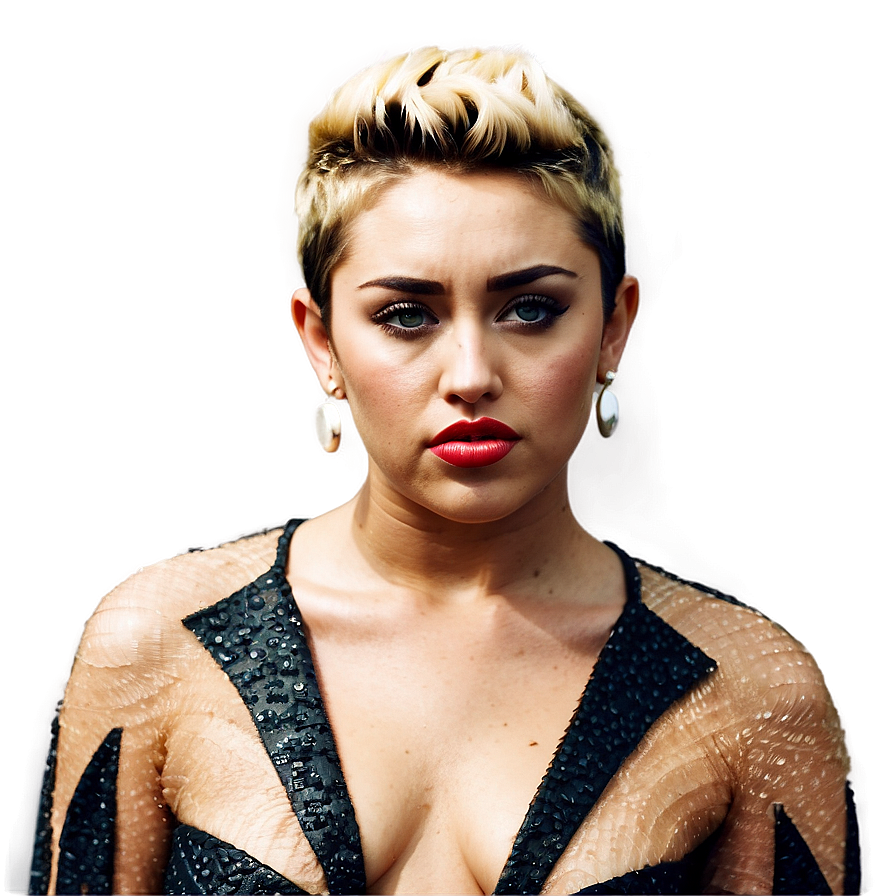 Miley Cyrus Bold Look Png 52 PNG