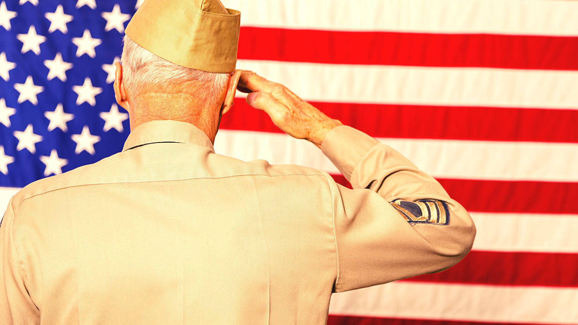 Salute Military American Flag Wallpaper