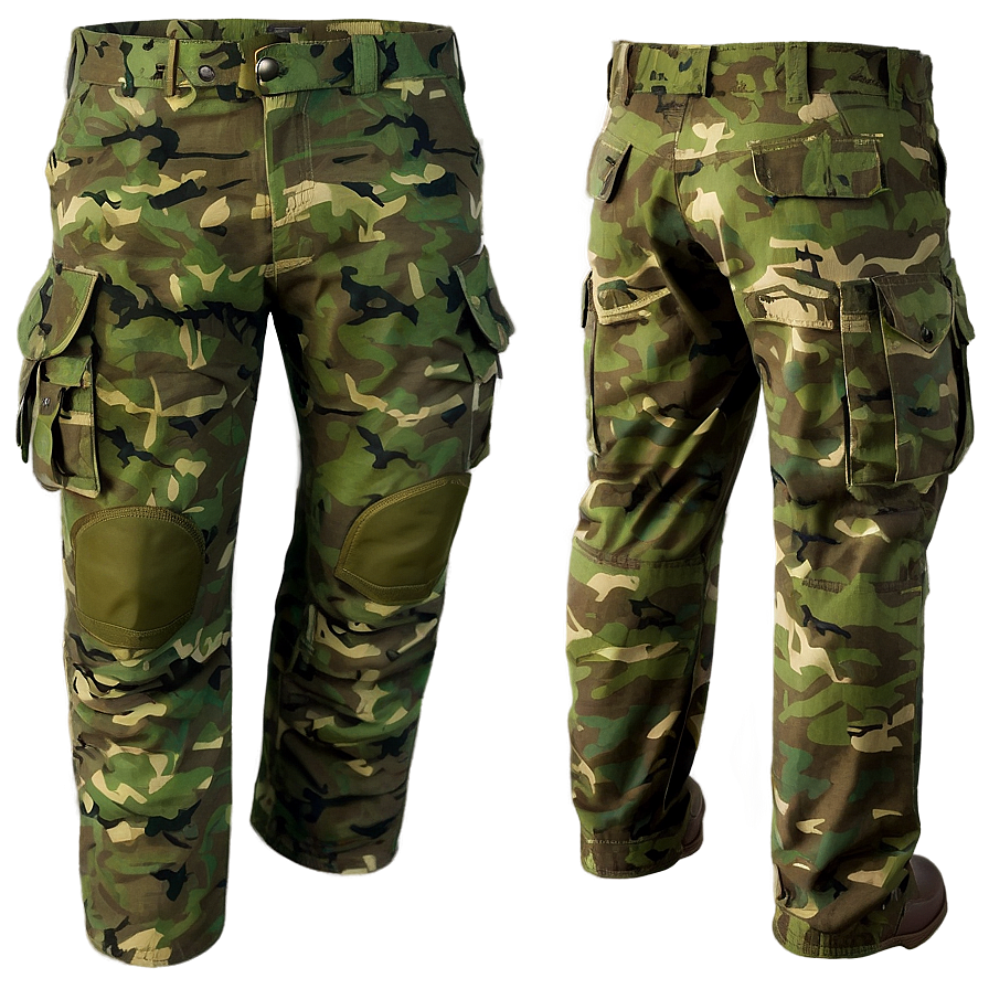 Military Cargo Pants Png 3 PNG