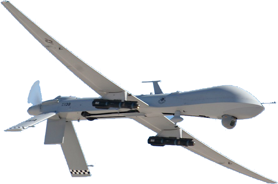 Military Drone In Flight PNG