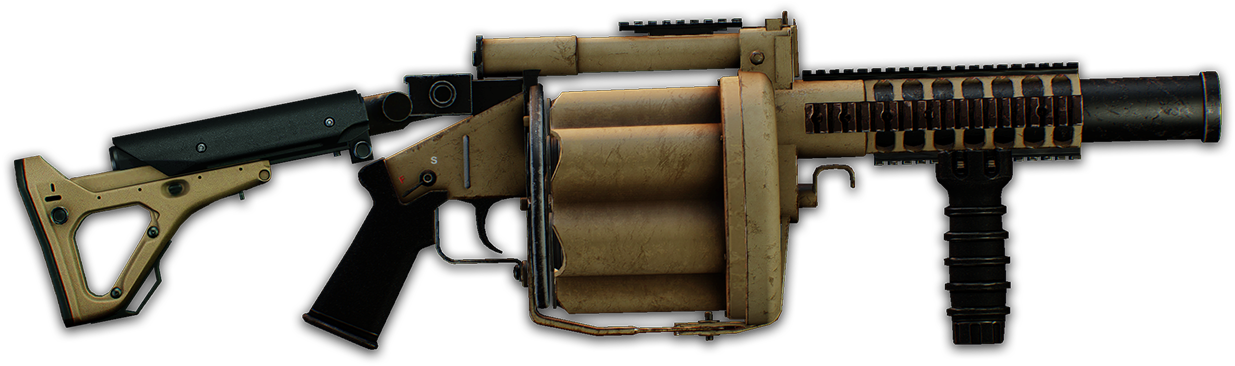 Military Grenade Launcher Profile PNG