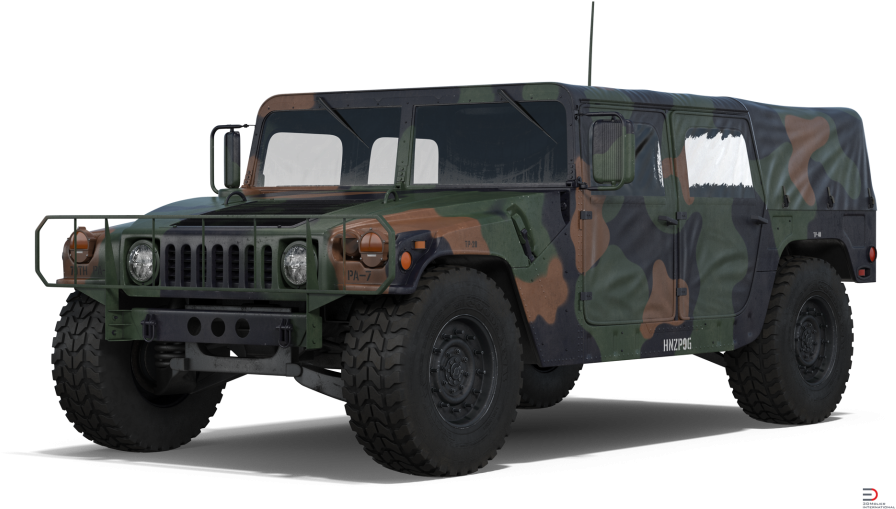 Military Hummer H1 Camouflage PNG