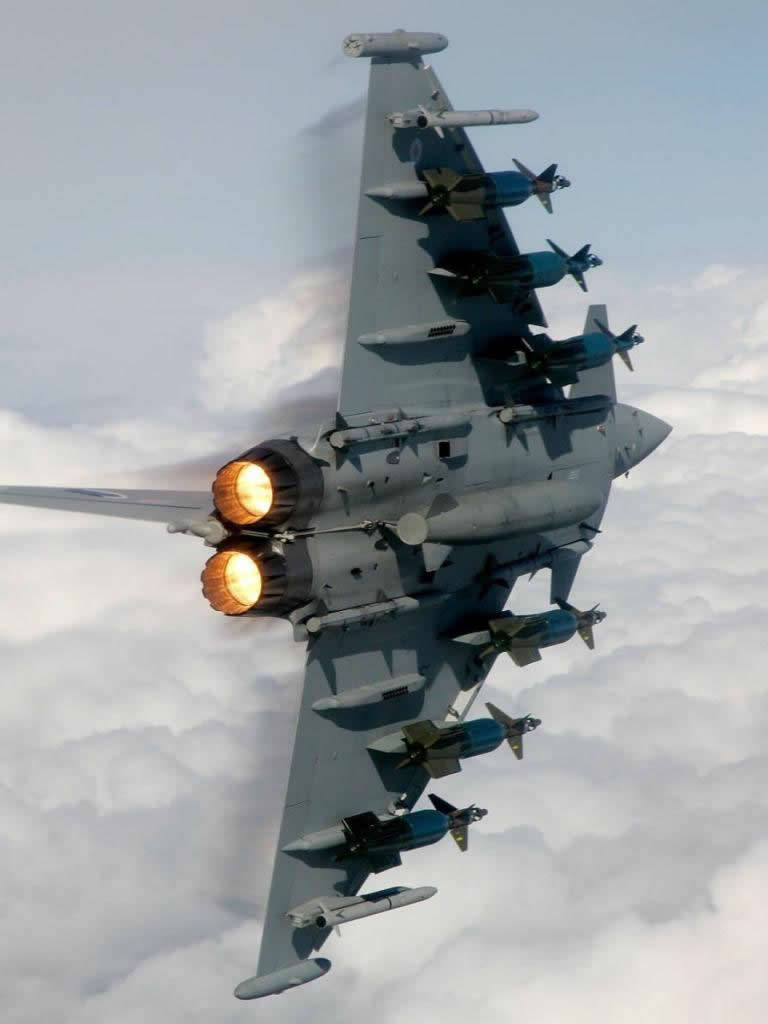 Militære Jets Svæver gennem Himlen Wallpaper