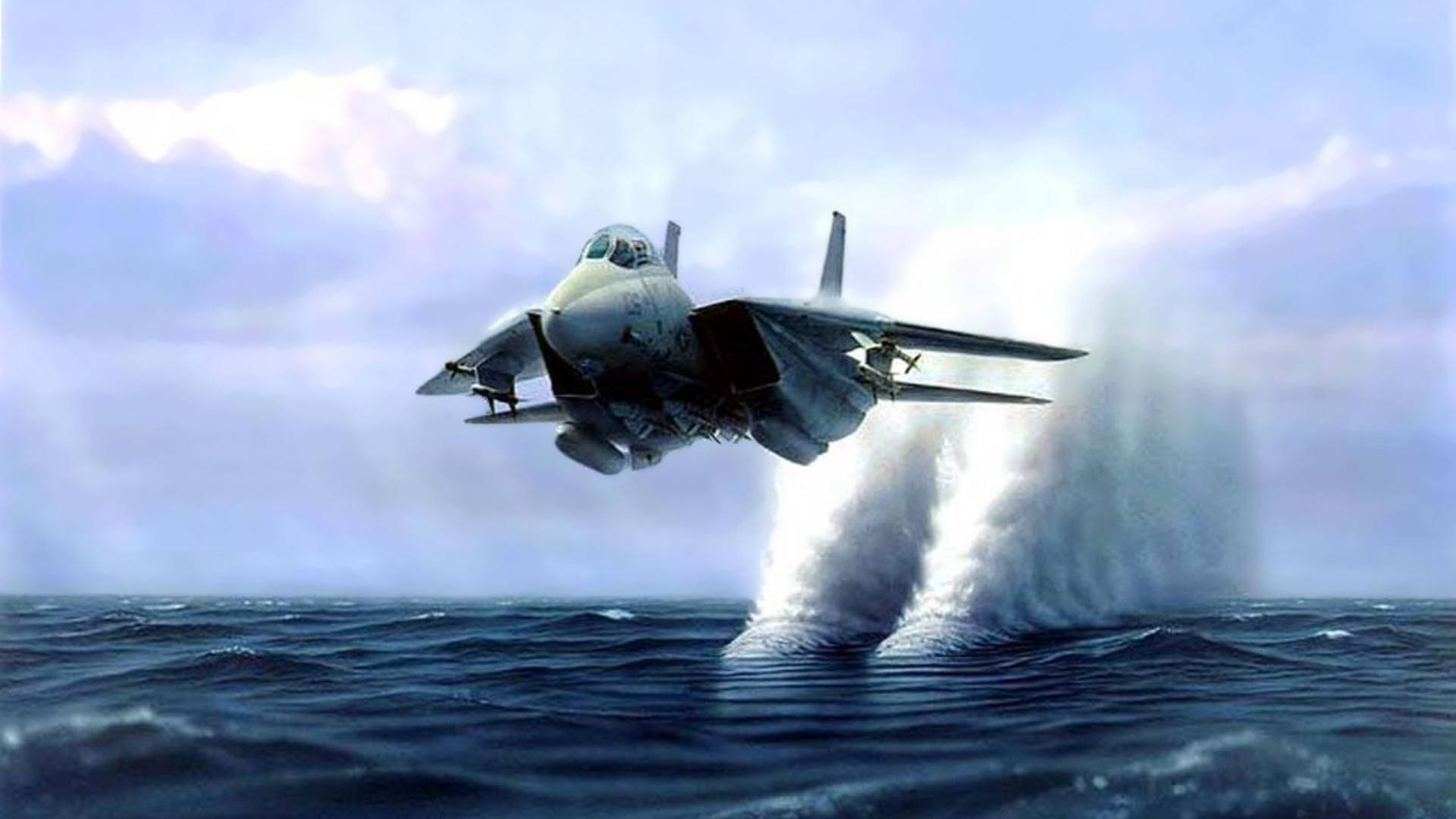 Tvåstealth Fighter-jetplan Prydda I Livfull Kamouflage. Wallpaper
