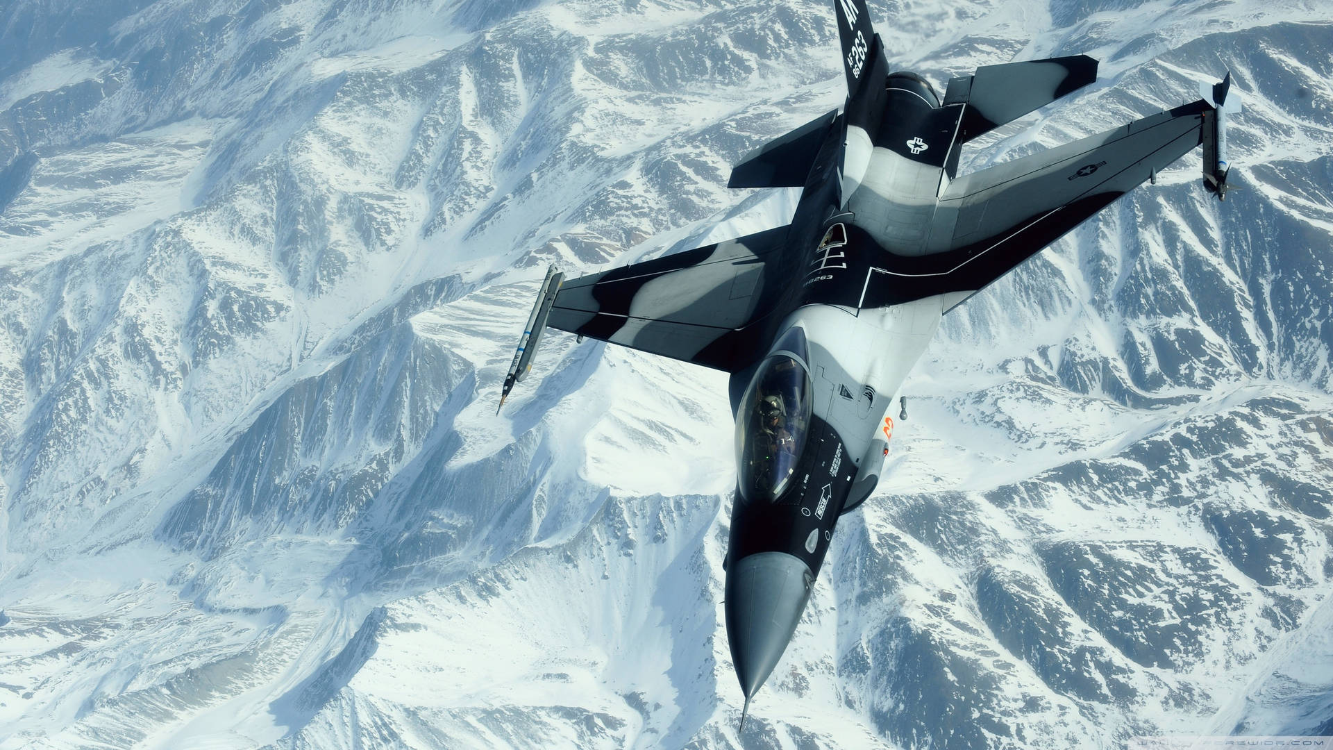 Military Jets Over Mountains Wallpaper