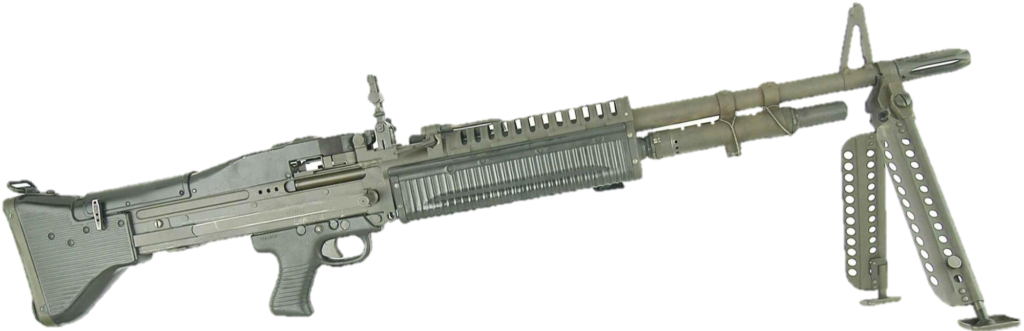 Military Machine Gun Isolated PNG