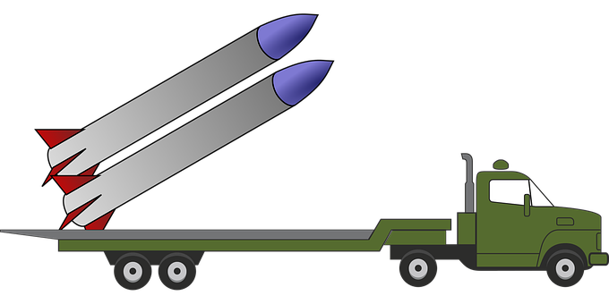 Military Missile Transport Truck PNG