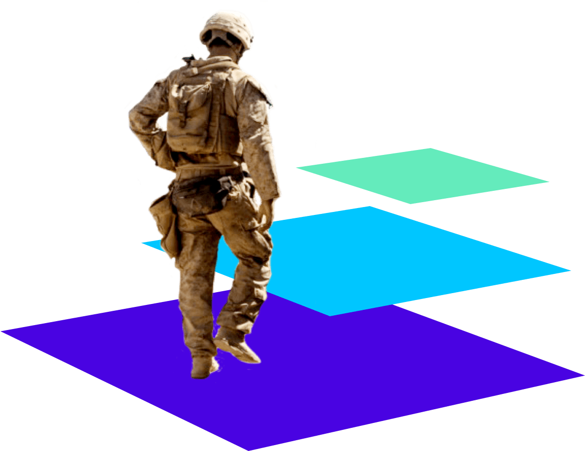 Military Personnel Standing Isolated PNG