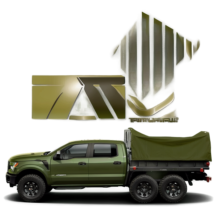 Military Pickup Truck Png 06252024 PNG