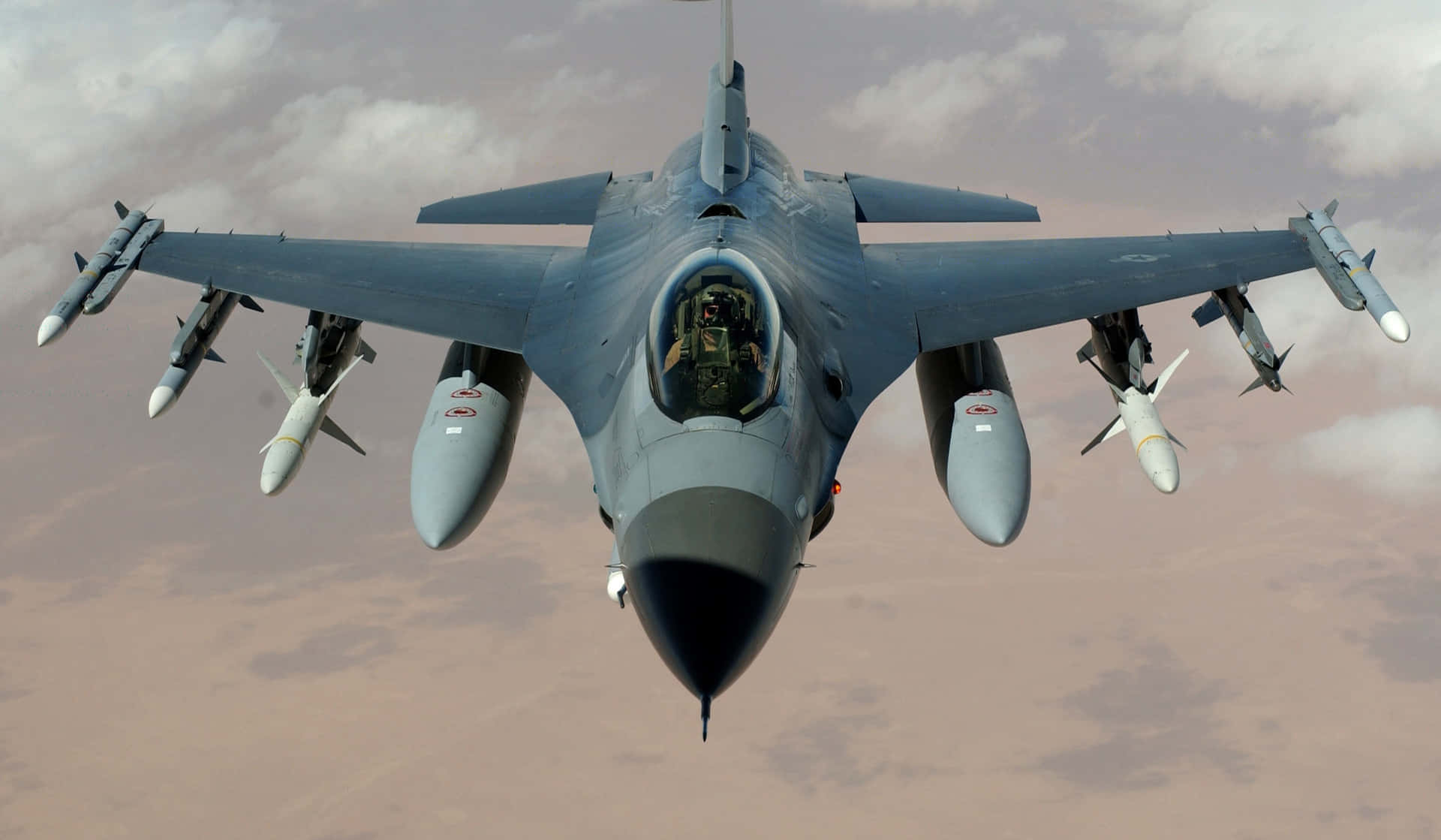 Aviónde Combate F-16 Fighting Falcon Fondo de pantalla