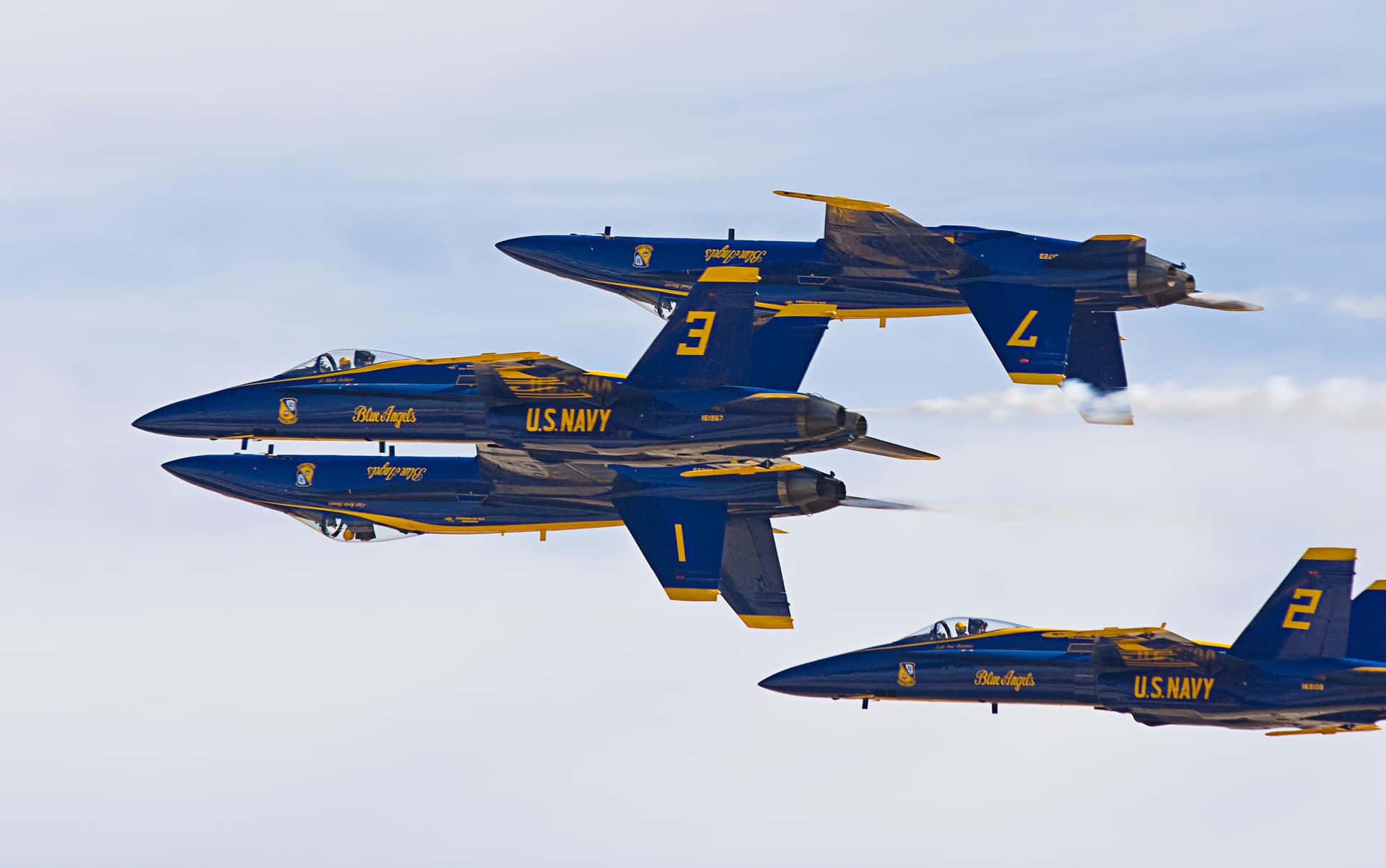 Blue Angels Military Plane Squadron Wallpaper