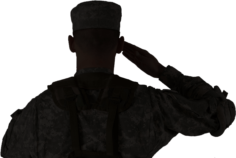 Military Salute Silhouette PNG