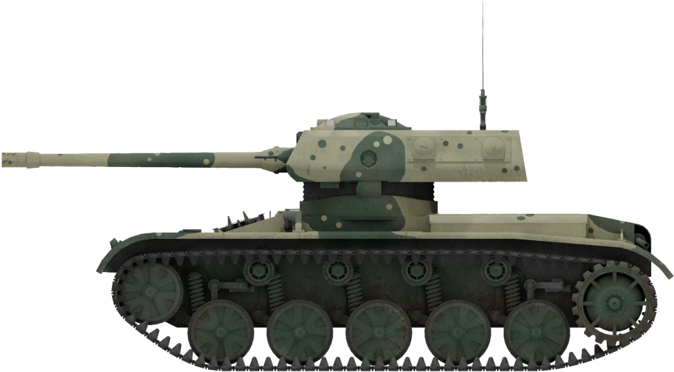 Military Tank Profile View PNG