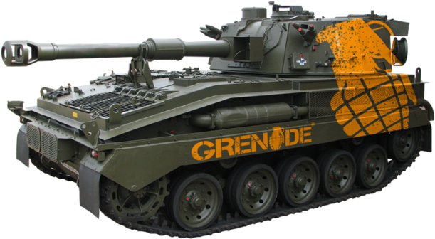 Military Tank Side View PNG
