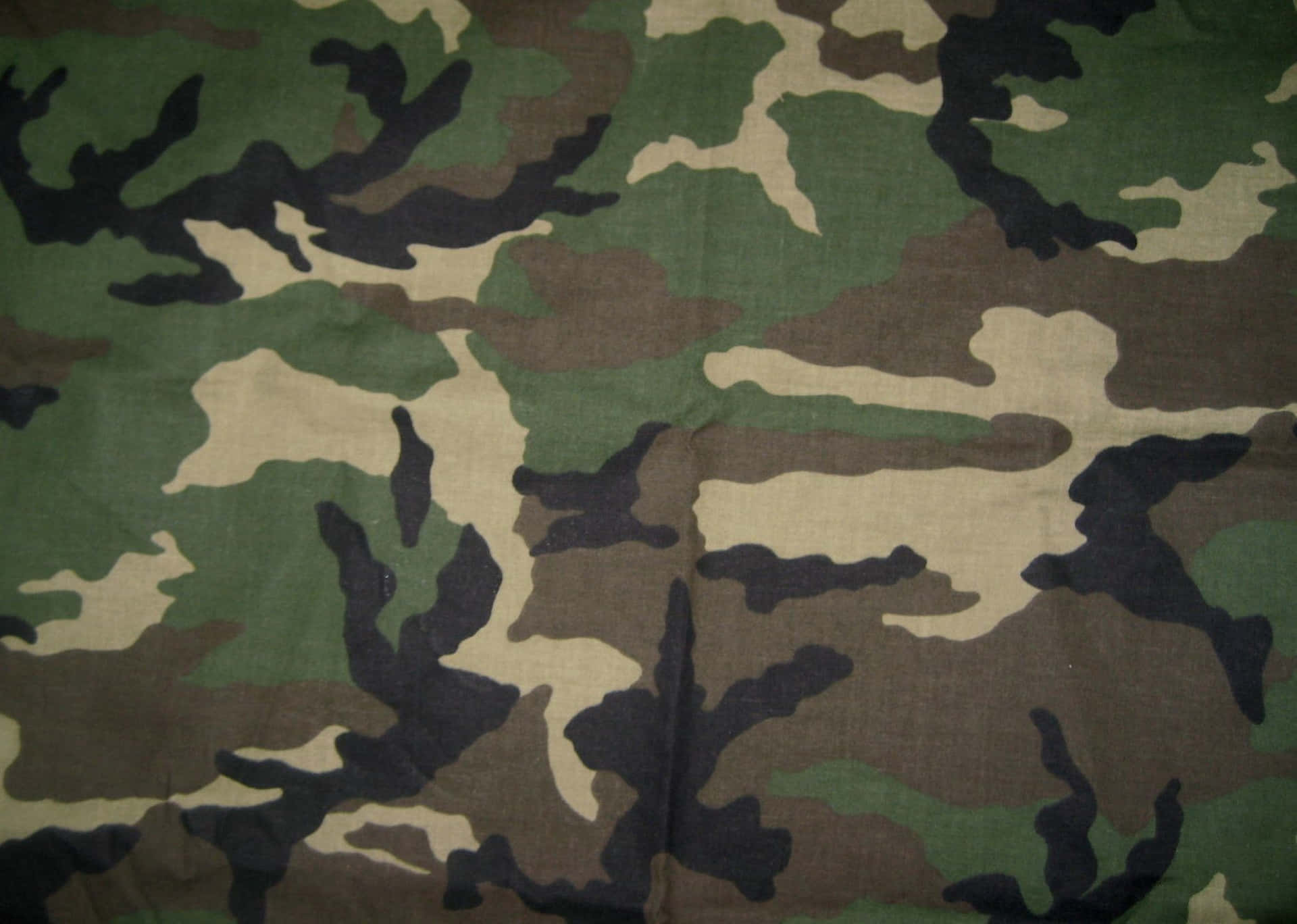 A Close Up Of A Camouflage Fabric Wallpaper