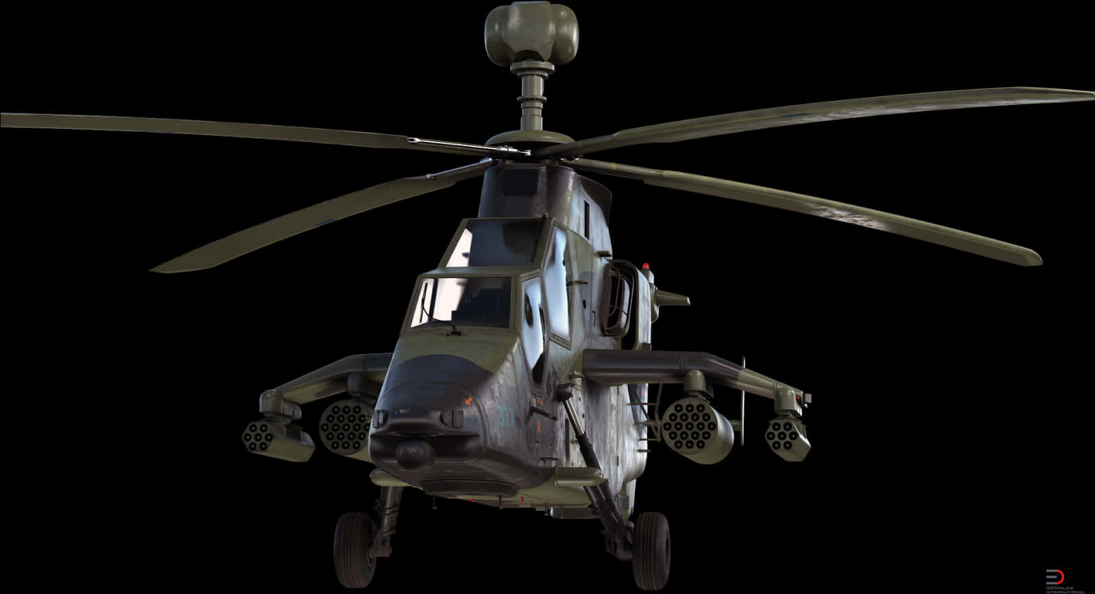Military_ Helicopter_in_ Flight PNG