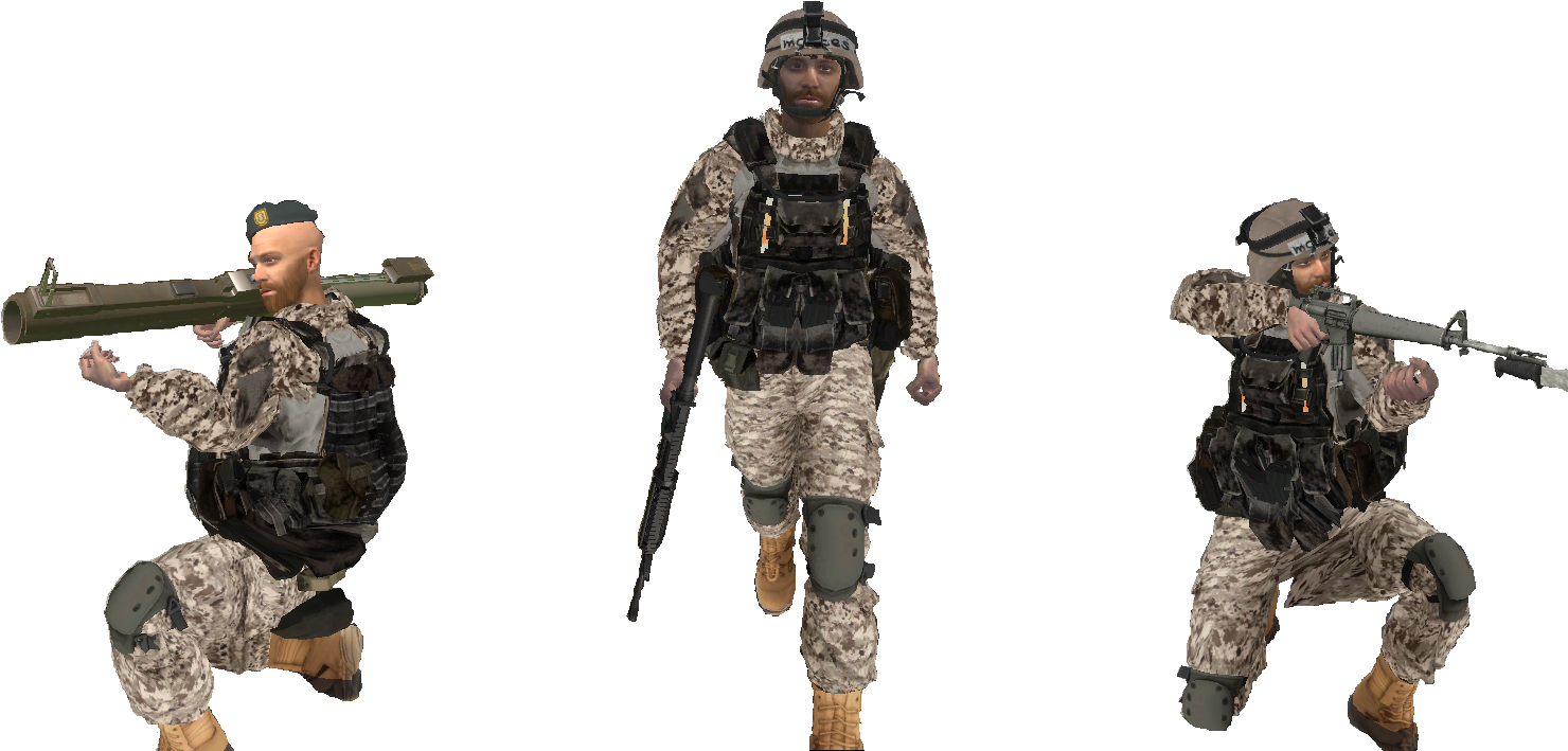 Military_ Personnel_ In_ Action_ Poses PNG