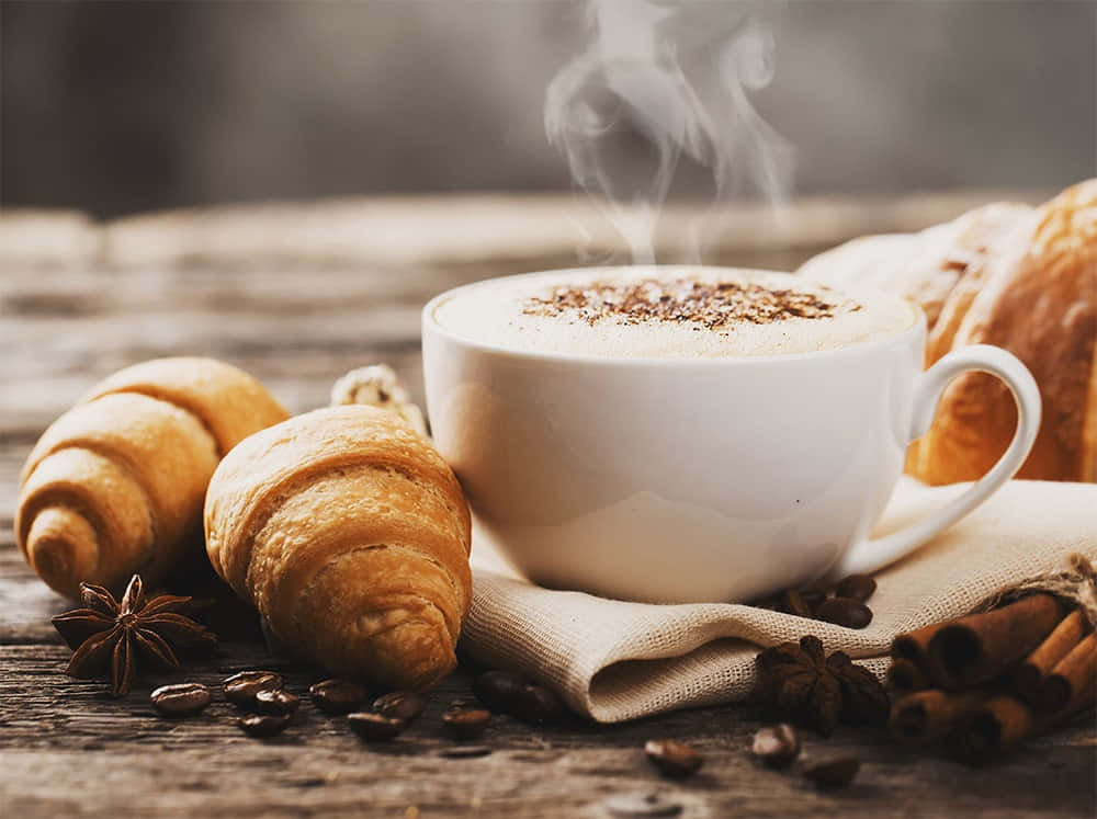 Aromatic Milk and Coffee Fusion Wallpaper