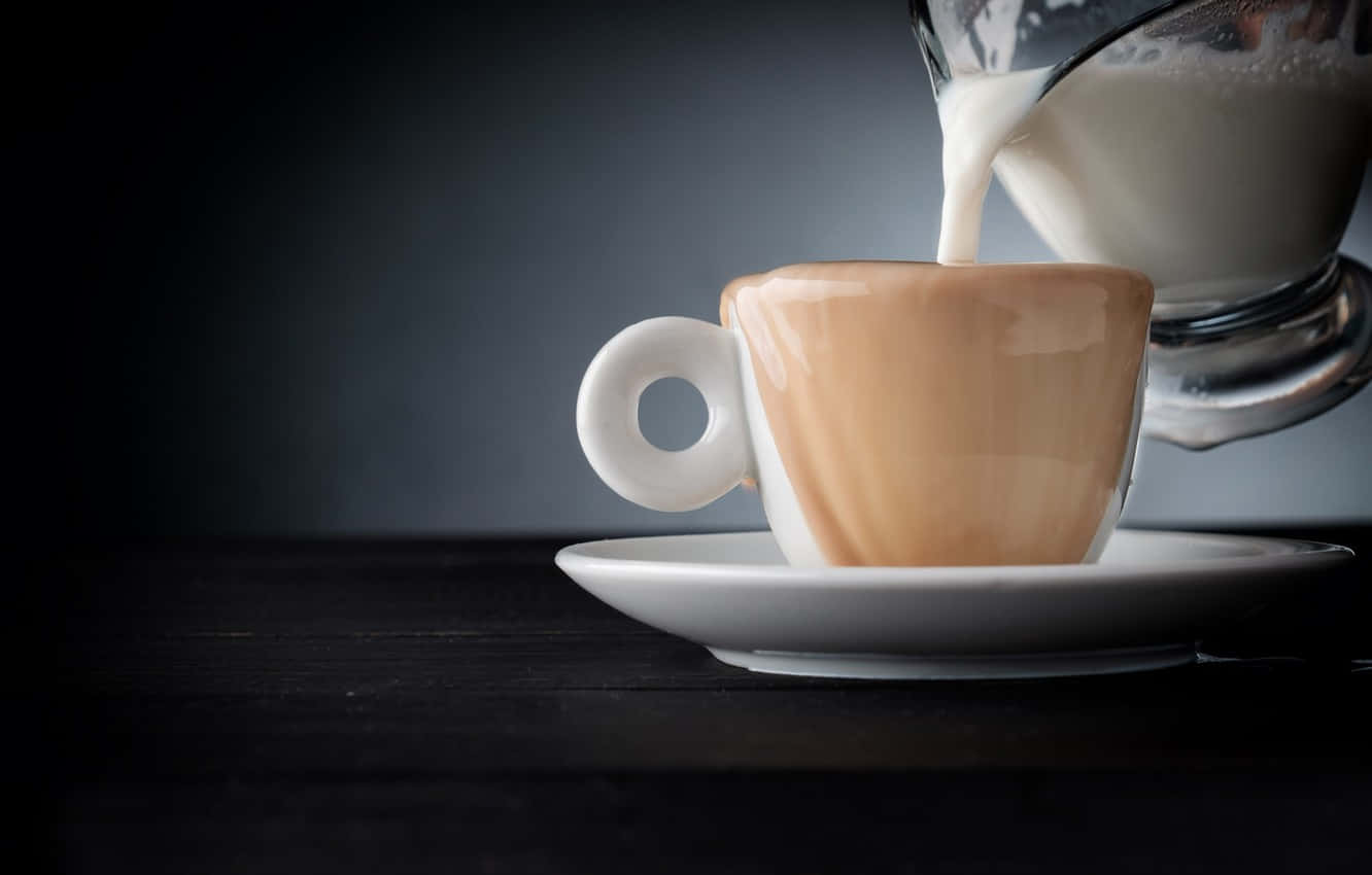 A Mesmerizing Blend of Milk and Coffee Wallpaper