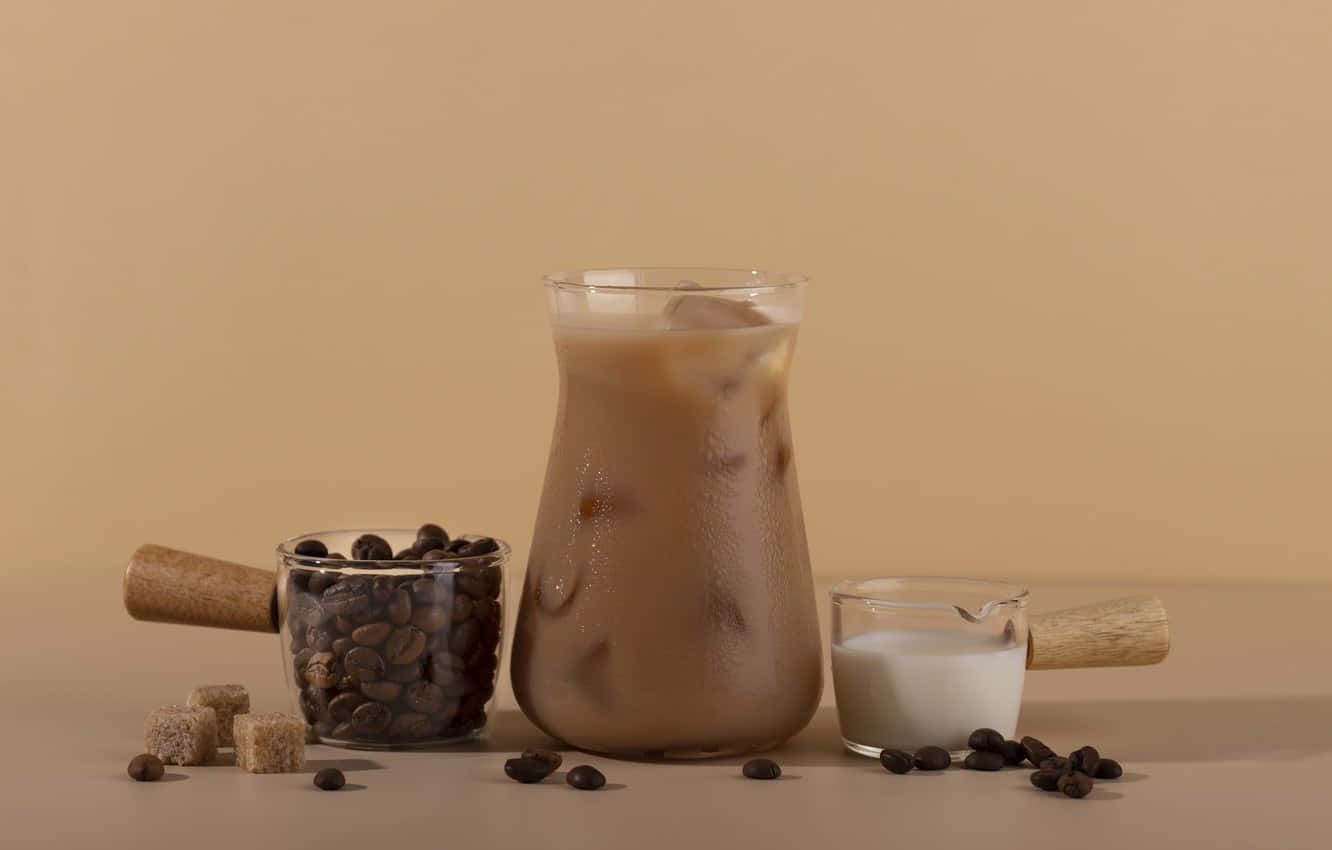 Milk and Coffee Blend Swirl Wallpaper