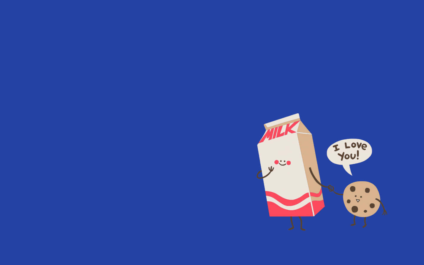 Milk Box Cookie Cute Background Wallpaper