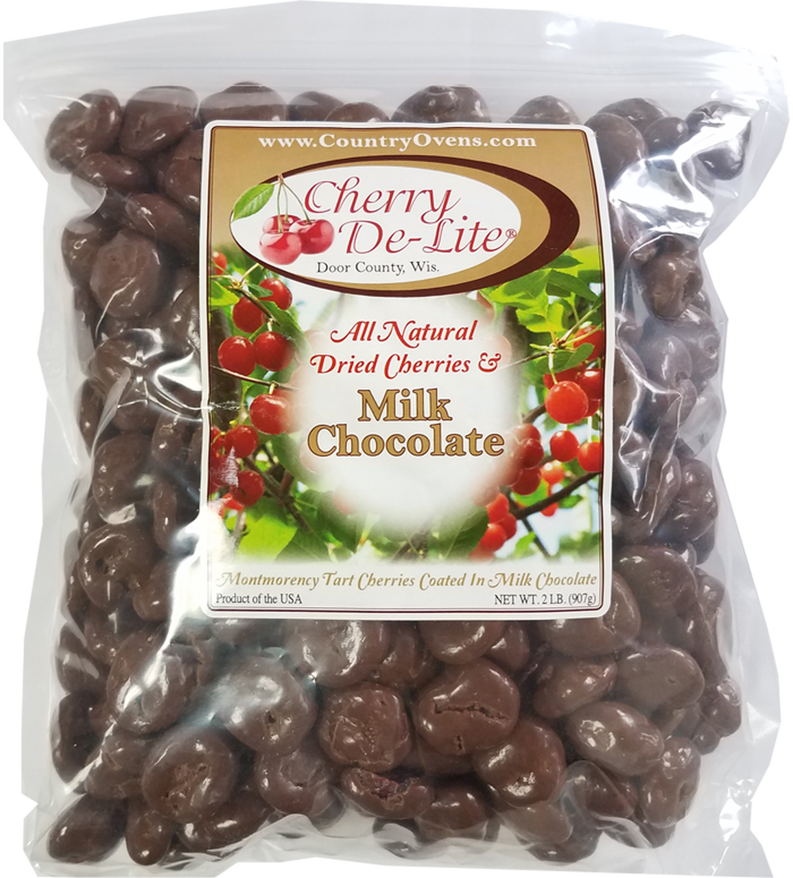 Milk Chocolate Covered Dried Cherries Package PNG