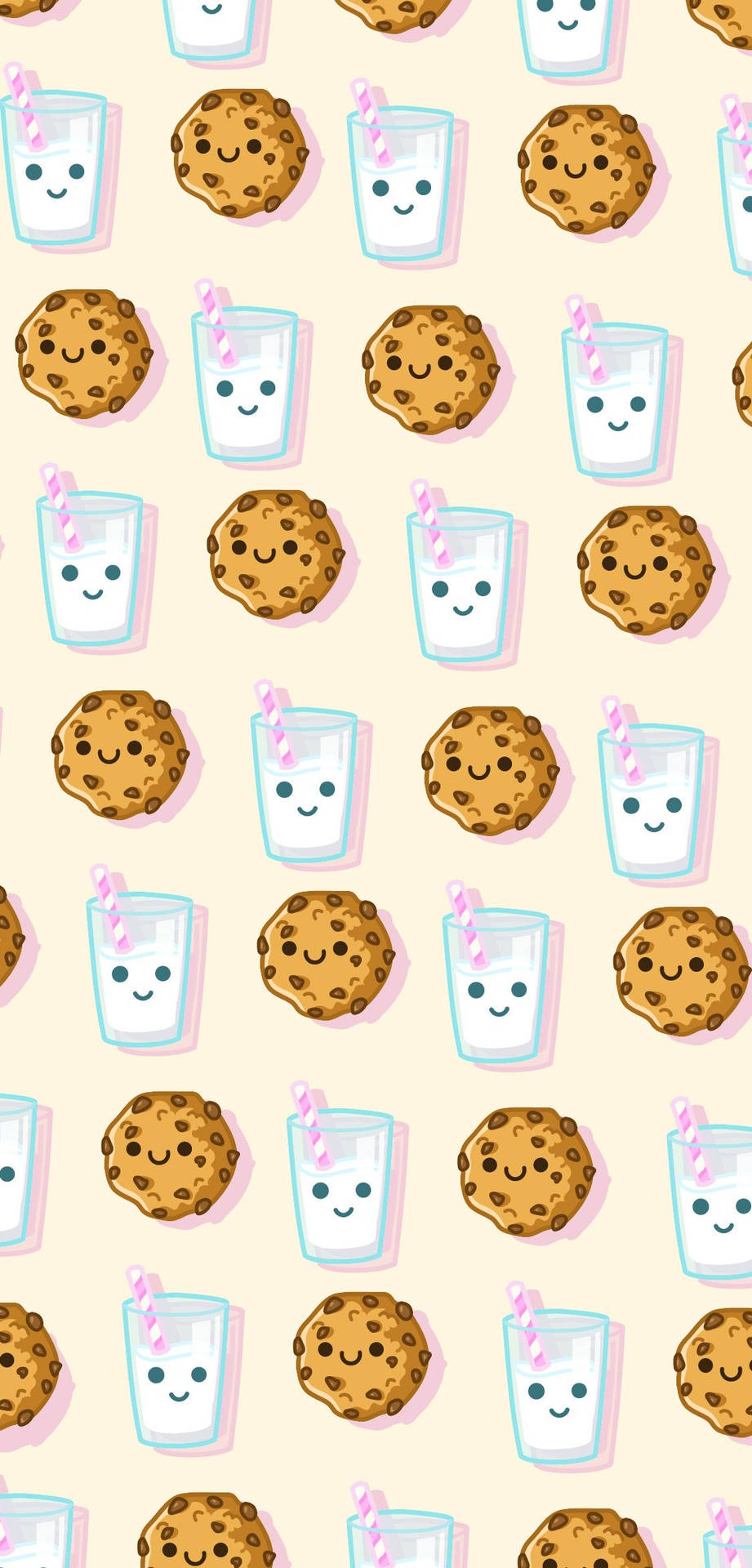 Milk Cookie Iphone Art Wallpaper