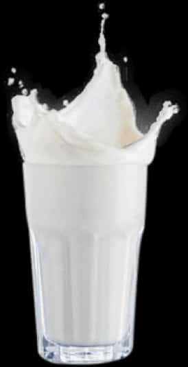 Milk Splashin Glass PNG