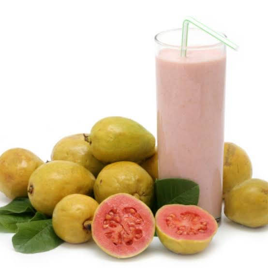 Milkshake Guava Frugtmønster Tapet Wallpaper
