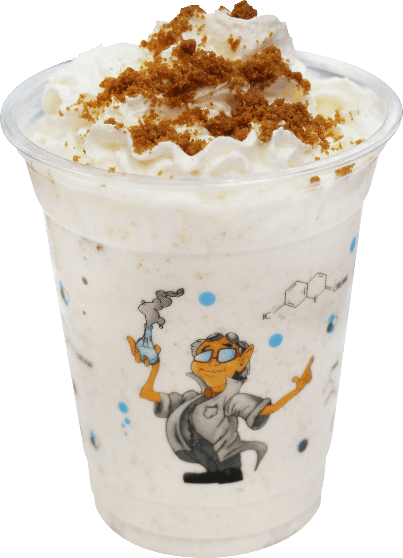 Milkshakewith Whipped Creamand Cookie Crumble PNG