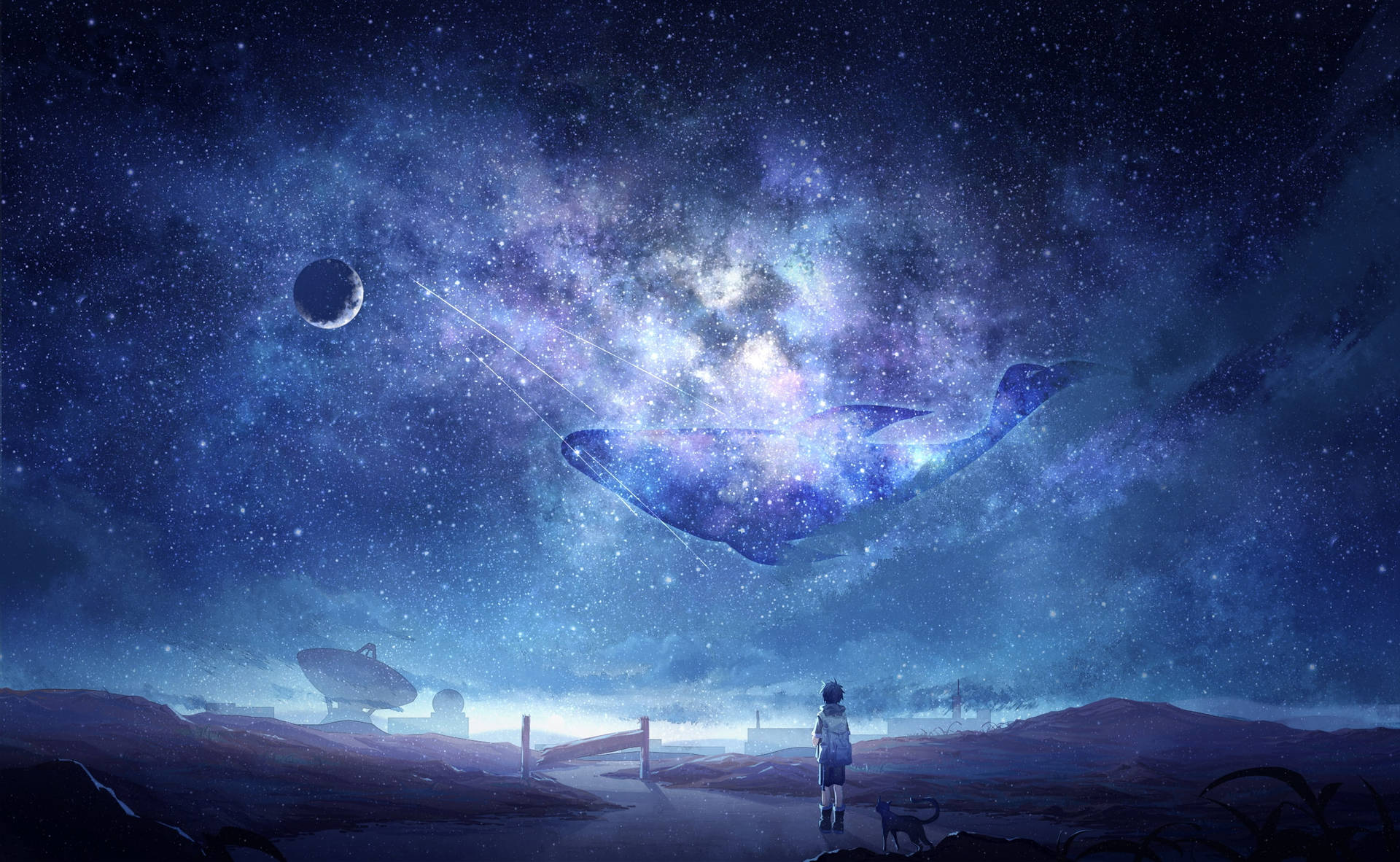 Milky Way Galaxy Anime   Wallpaper