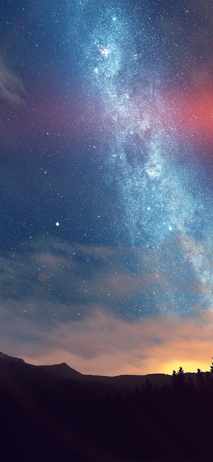 Galáxiavia Láctea No Iphone 2021. Papel de Parede