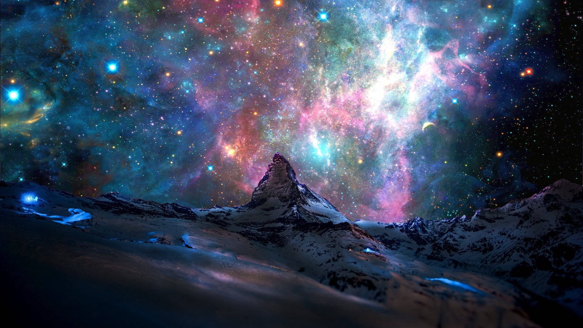 Milky Way Galaxy Nebula  Wallpaper