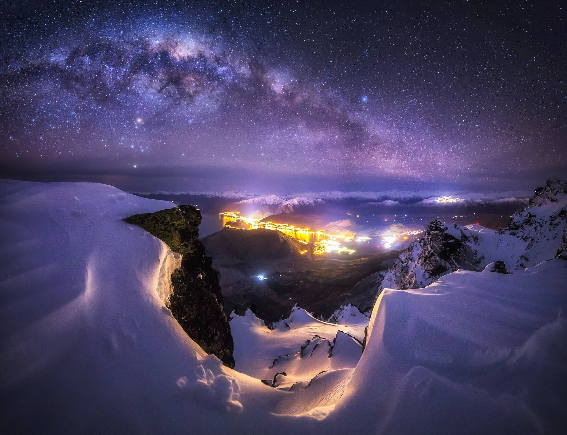 Milky Way Galaxy New Zealand  Wallpaper