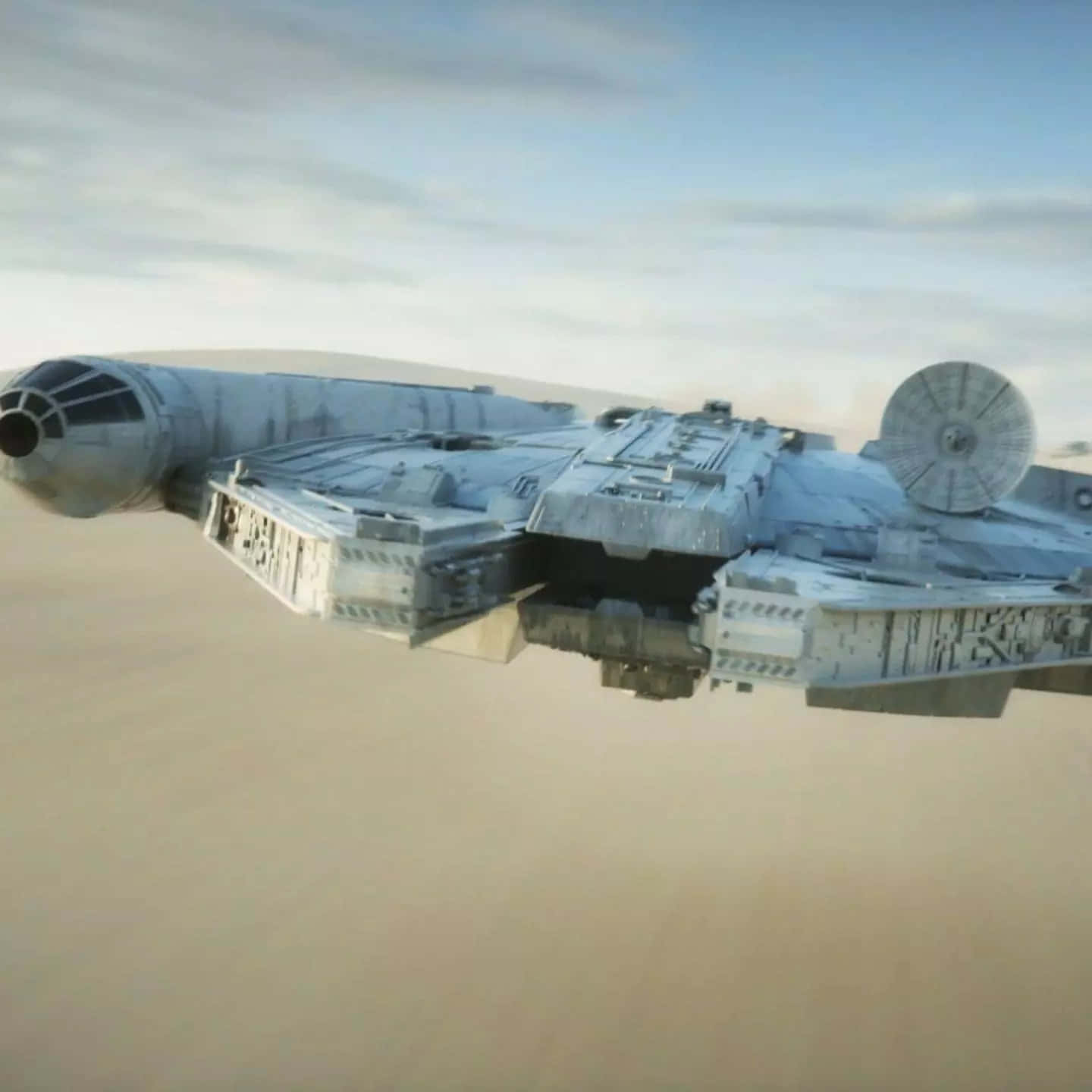 The beloved Star Wars vehicle, the Millenium Falcon Wallpaper