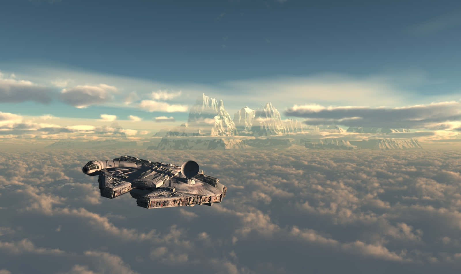Join the Adventure with the Millenium Falcon Wallpaper
