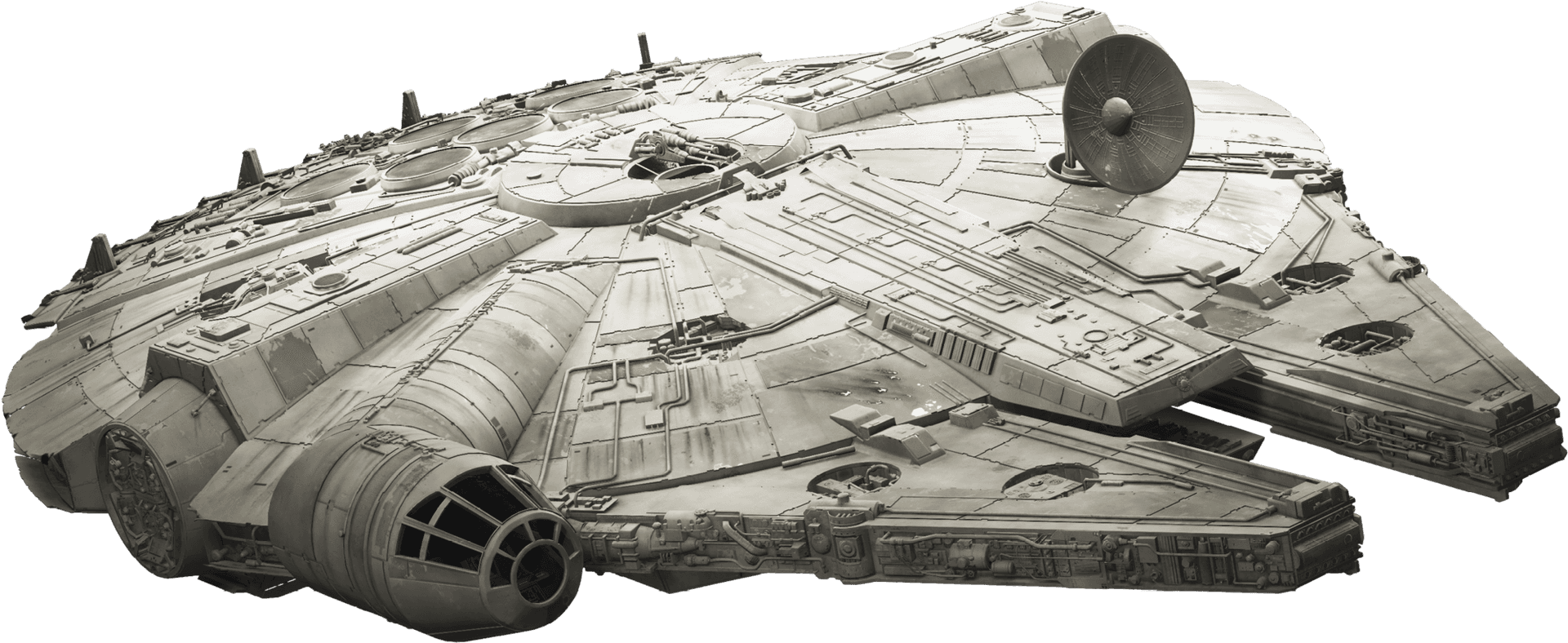 Millennium Falcon Spacecraft Profile PNG