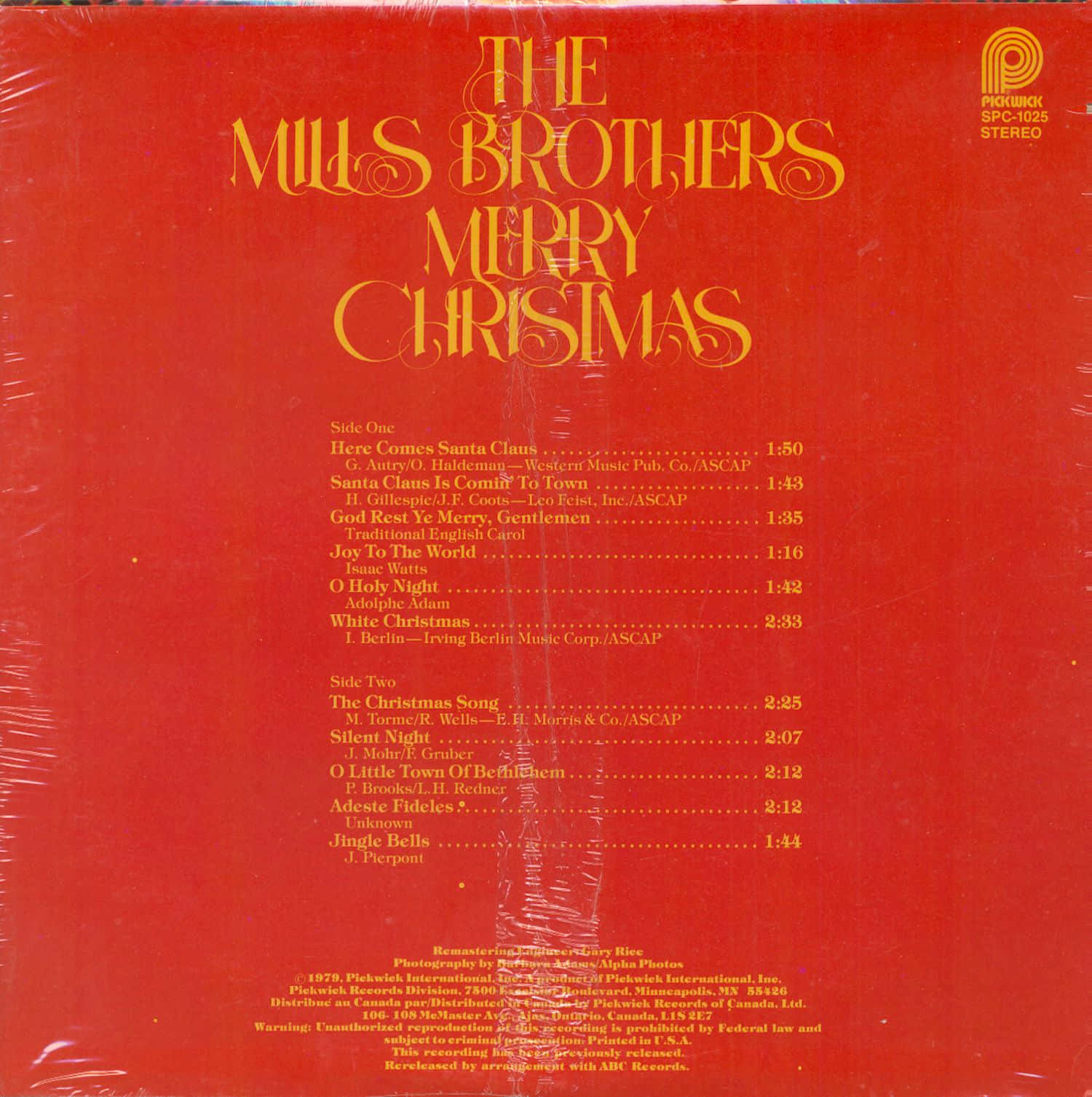 Mills Brothers Merry Christmas Song List Wallpaper