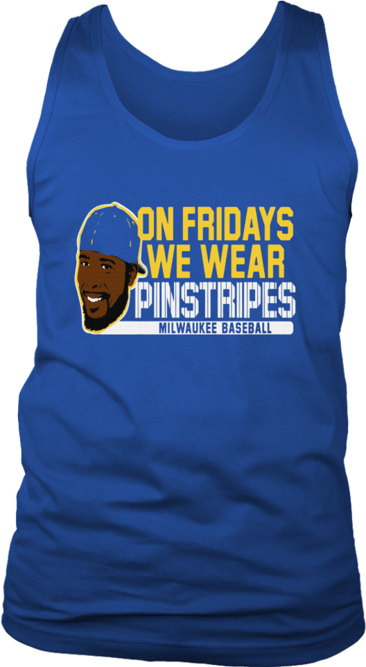 Milwaukee Baseball Pinstripes Fan Shirt PNG