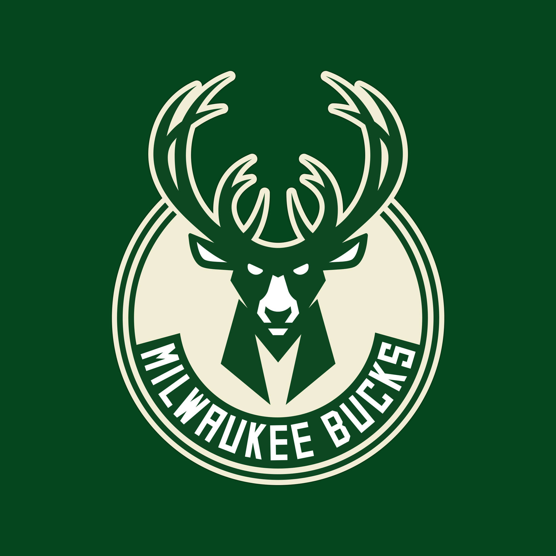 Milwaukee Bucks Green Antler Wallpaper