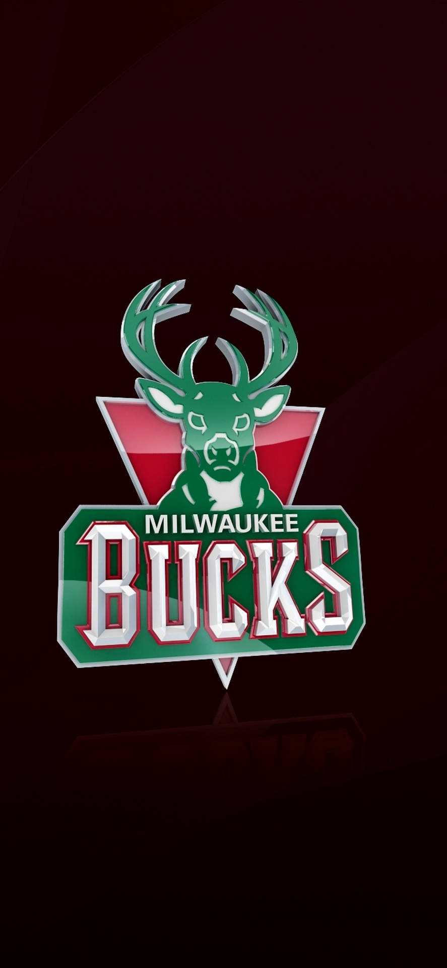 Milwaukee Bucks In Rosso Scuro Sfondo