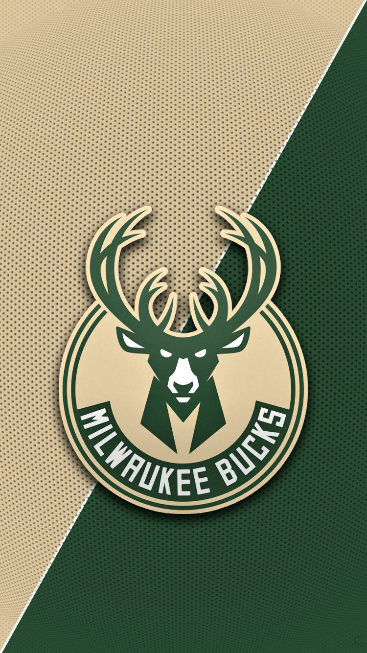 Milwaukee Bucks i guld og grøn Wallpaper