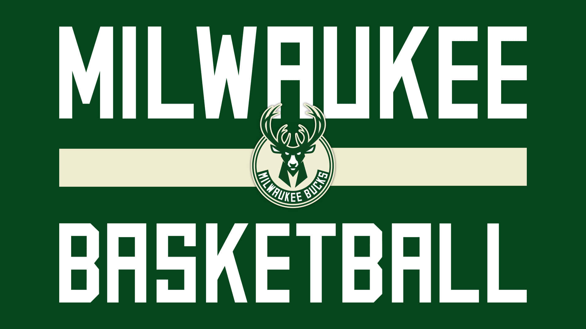 Det officielle logo for Milwaukee Bucks Wallpaper