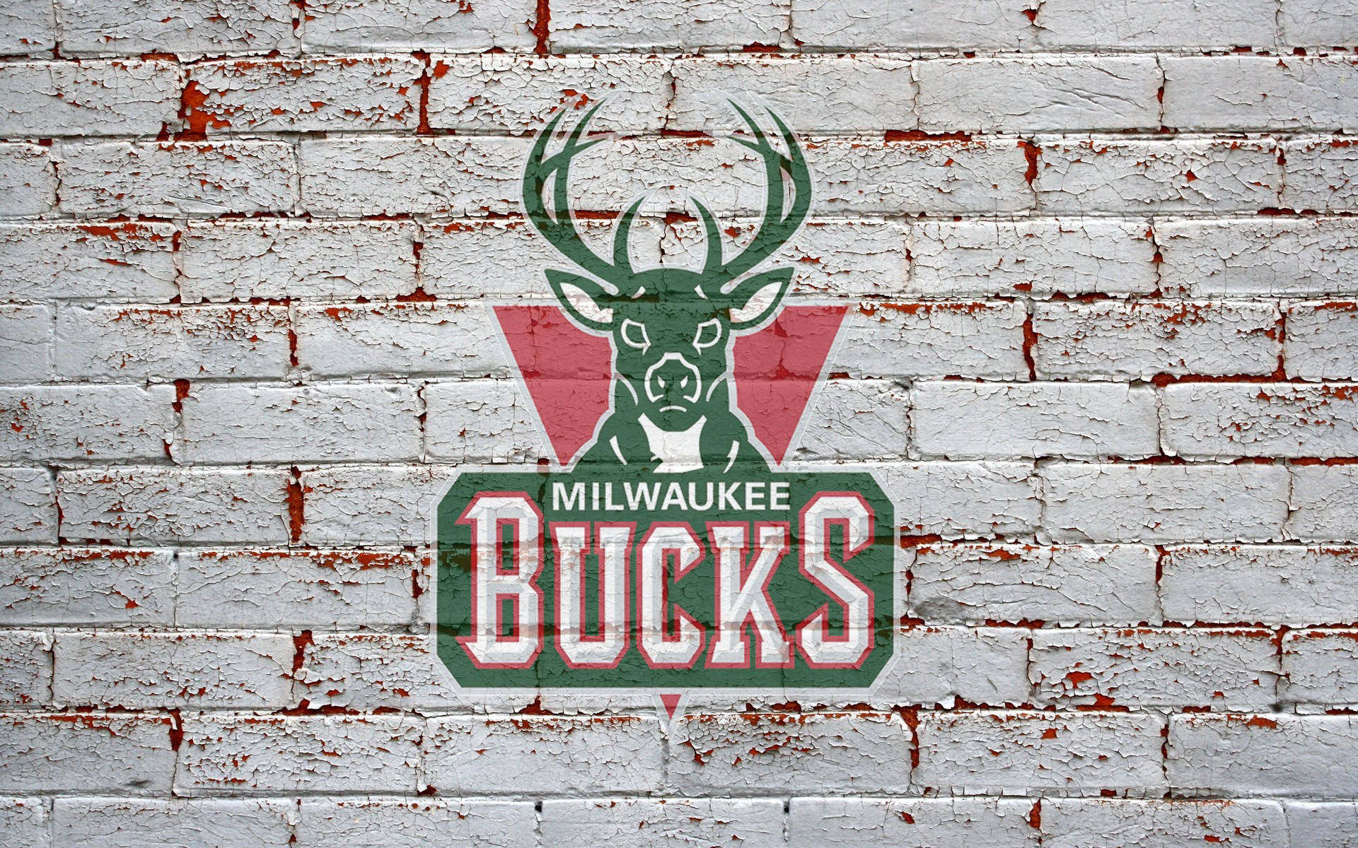 Milwaukee Bucks Logo On Wall Wallpaper