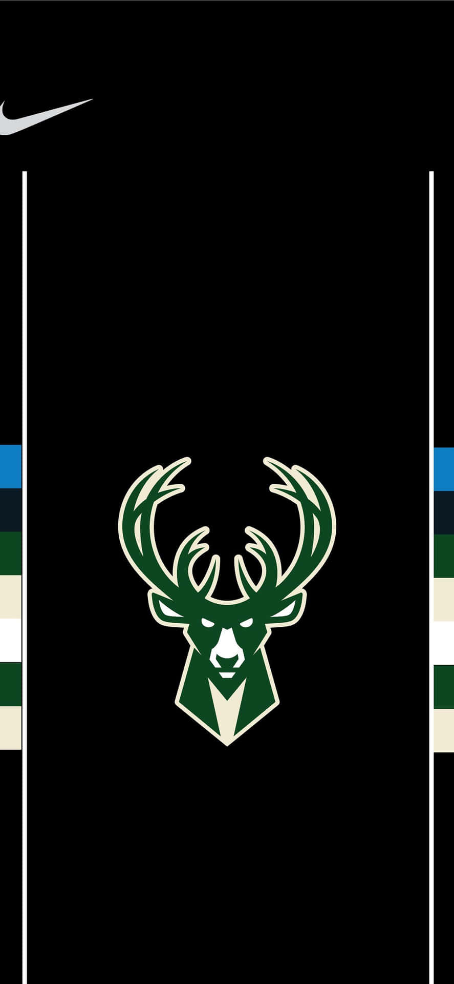 Det officielle logo for Milwaukee Bucks er fremvist. Wallpaper