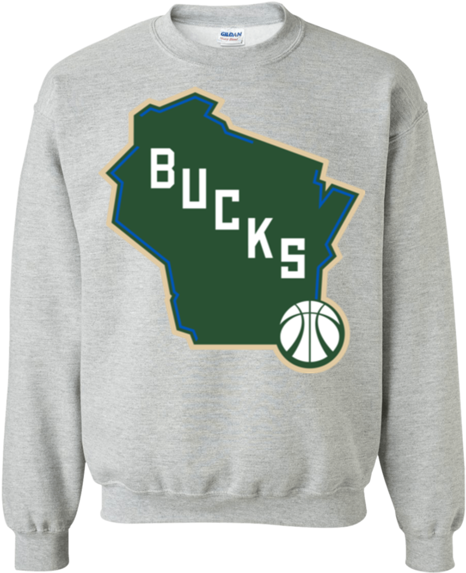 Milwaukee Bucks Sweatshirt Design PNG