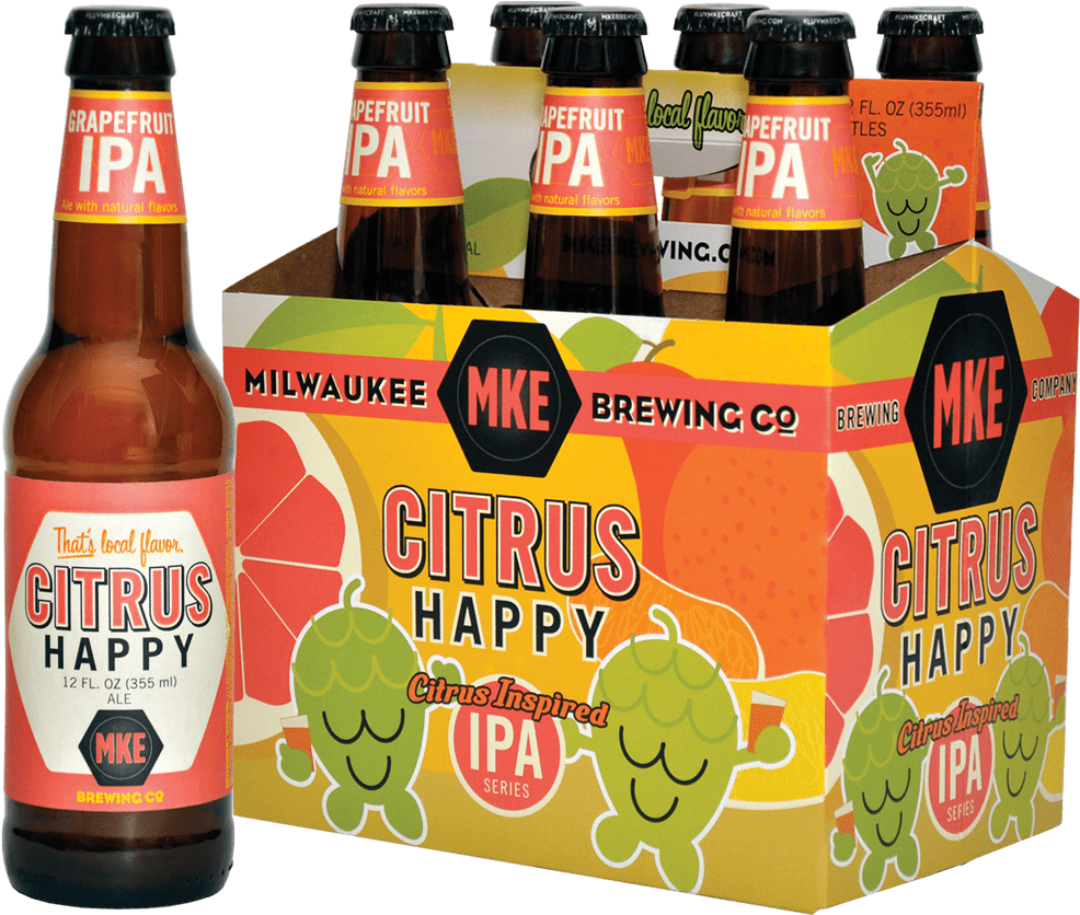 Milwaukee Citrus Happy I P A Beer Pack PNG