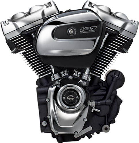 Milwaukee Eight107 Motorcycle Engine PNG
